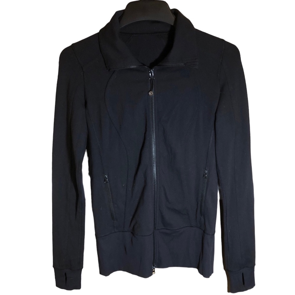 Lululemon Athlectica Black Zip Jacket Contour Size 4
